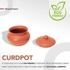 Clay Curd Pot with Cap 650 ml